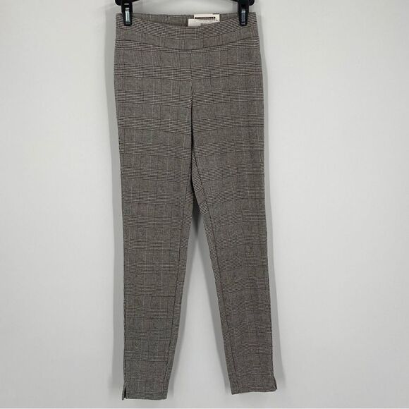 Hue Women’s Elastic Waist Pull On Plaid Dressy Leggings size XS - Picture 1 of 3
